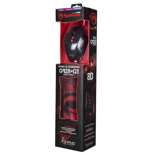 סט עכבר ופד - G928 מבית Marvo Scorpion