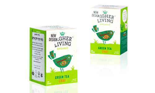 HIGHER LIVING |  צ'אי תה ירוק אורגני 20 שקיקים הייר ליווינג