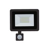 תאורת הצפה +20W STAR שחור+חישן Semicom SM-YPXC20/DL+S סמיקום