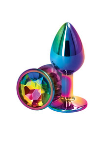 פלאג צבעי הקשת ממתכת גודל Anal Plug S