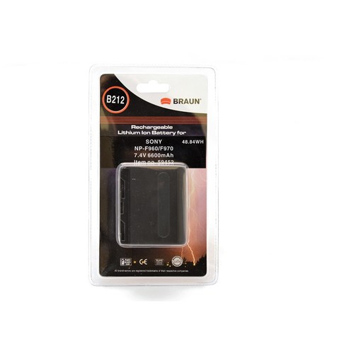 סוללה חלופית Braun NP-F970/ 960 60 Sony