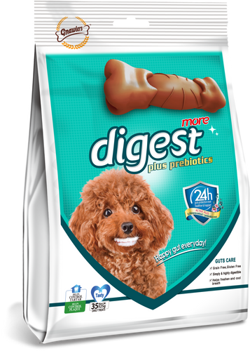חטיפים לכלב Gnawler Digest 525 גרם חטיף לעיכול בריא לכלבים
