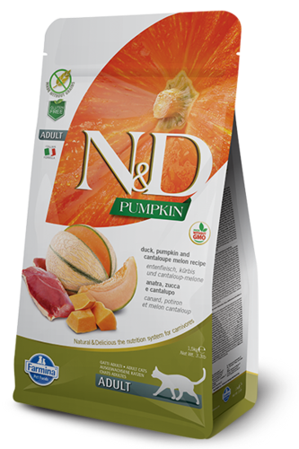 ND דלעת – ברווז ומלון לחתול בוגר 1.5 ק
