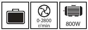 מסור אנכי ג'קסו 800 וואט במזוודה