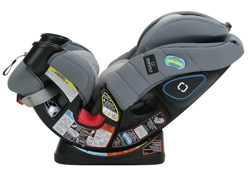 כיסא בטיחות משולב בוסטר 4 ב 1 4EVER עם הגנה היקפית TrueShield - שחור ION