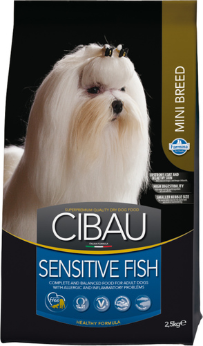 סיבאו מזון סנסיטיב דג לכלב בוגר גזע קטן 2.5 ק