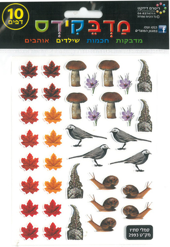 מדבקות סמלי הסתיו/ מדבקידס