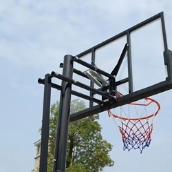 מתקן סל מקצועי מתכוונן עד 3.05 מטר לוח 44 אינץ' פוליקרבונט DUMK M025