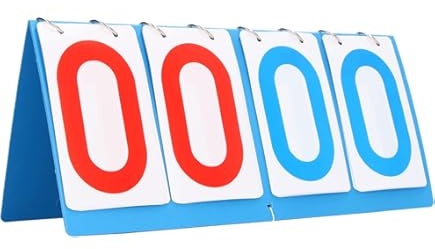לוח תוצאות ידני שולחני 4 ספרות מתקפל 36X17 ס"מ