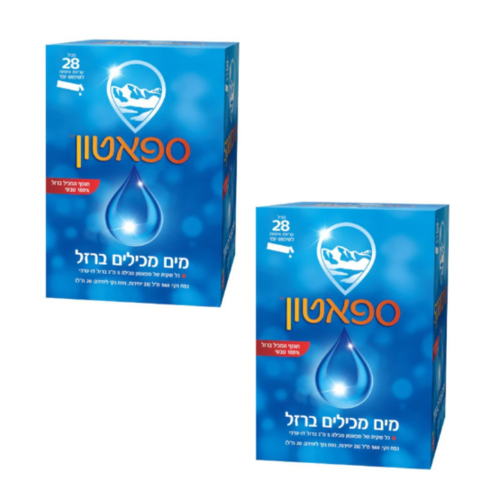 מים המכילים ברזל ספאטון - 28 אריזות אישיות | מבצע זוגי | טבע זול