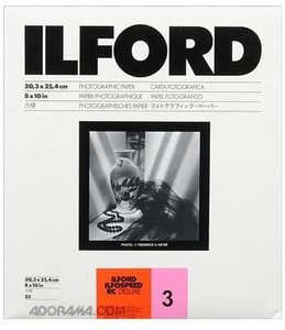נייר הדפסה 25 ILFORD 8x10 NO3G