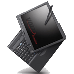 מחשב נייד טאבלט MultiTouch Lenovo X61 Tablet L7500 1.66 SXGA לנובו