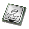 מעבד Intel Core 2 Duo Processor E6300 2M 1.86 GHz SL9SA