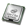 מעבד Intel Core 2 Duo Processor E7500 3M 2.93 GHz SLGTE
