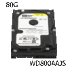 כונן קשיח HDD למחשב נייח 3.5" 80GB 7200RPM SATA WD800AAJS