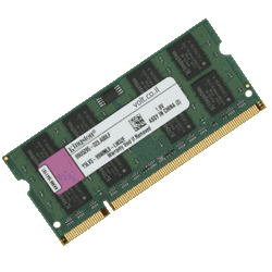 זכרון 2 ג'יגה למחשב נייד SO-DIMM PC2-6400 800Mhz 2GB Kingston קינגסטון