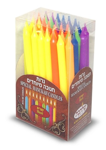 נרות חנוכה מיוחדים קצרים
