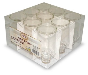 מארז 9 כוסות זכוכית - גודל 11