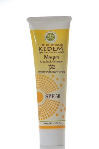  עשבי קדם, מגן מסנן קרינה SPF 30, קרם טבעי להגנה מפני השמש,  100 מ