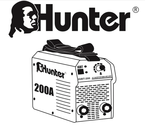 רתכת אלקטרונית HUNTER IGBT MINI-200 101310-009