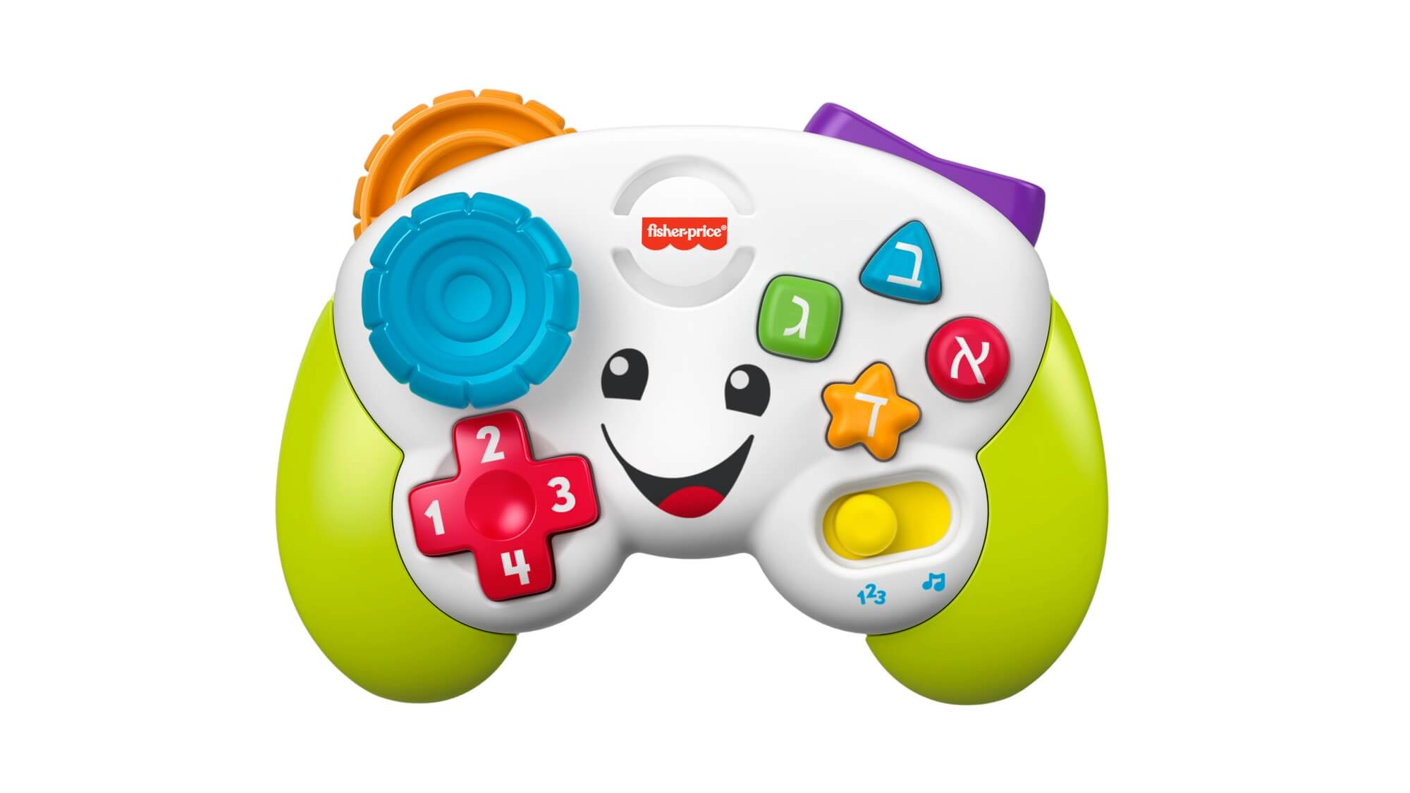 שלט משחק דובר עברית ואנגלית פישר פרייס fisher-price 