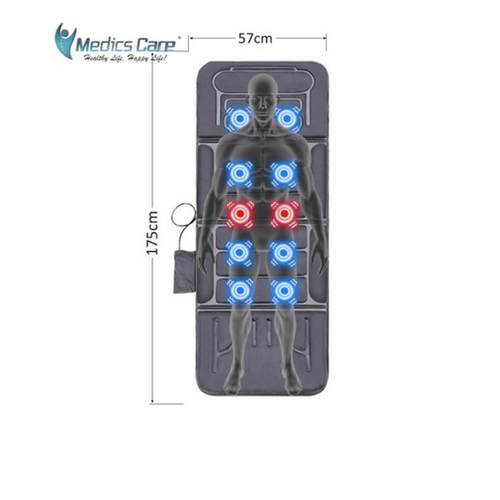 מזרן עיסוי 10 מנועי רטט מולטי פונקציונלי מבית MEDICS CARE דגם MC-3703