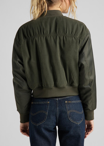 מעיל לי נשים -Lee SATIN BOMBER JACKET 