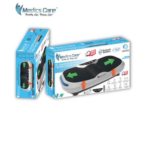 מתקן רטט מקצועי 2 מנועי טורבו דואלי מבית MEDICS CARE דגם MC-8900
