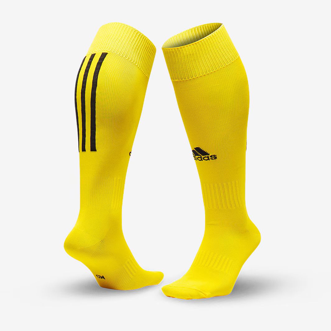 גרבי כדורגל מקצועיות Adidas SANTOS 24 (צהוב פס שחור)