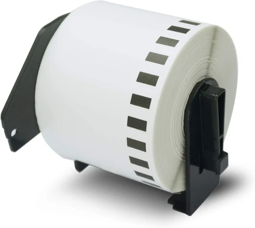 גליל מדבקות רציף DK-22205 גליל מדבקות תואם למדפסות גלילים (30.48 מטר -  6.2 סמ)