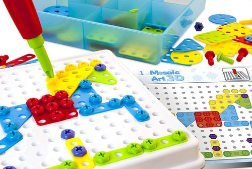 ערכת פסיפס 180 חלקים לבנית בתלת מימד