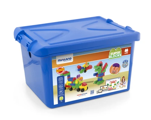 סופר קוביות ענק 96 יח' במיכל