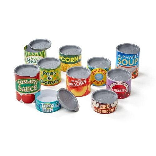 סט פחיות שימורים למשחק- Melissa & Doug