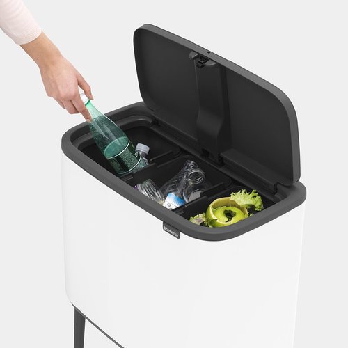 BO טאץ פח הפרדה 11+23 ליטר לבן Brabantia