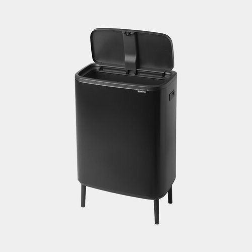 פח טאץ 60 ליטר, שחור מט ברבנטיה | Brabantia Bo 
