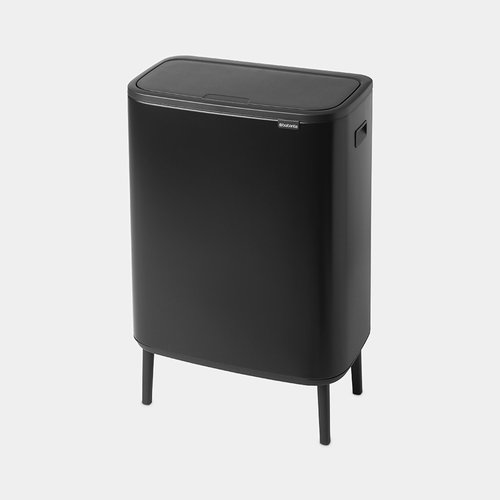 BO טאץ פח הפרדה 30+30 ליטר שחור מט Brabantia 