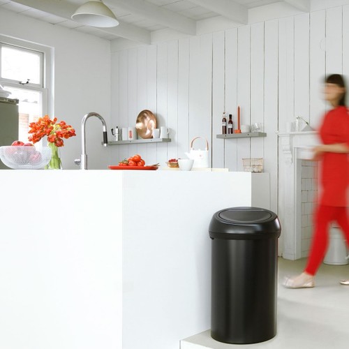 פח טאץ 60 ליטר שחור מט ברבנטיה | Brabantia 