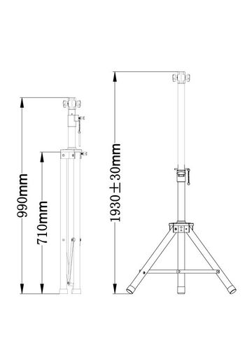 סטנד לתנור חימום  MATRIX TRIPOD ST-HEATER-1.8M