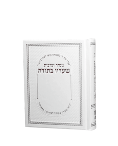 מנחה וערבית שעריו בתודה