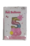 בלון ספרה 0-9 32 אינץ צבעוני + כתר + בלונים - ניפוח אויר