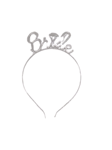 קשת שיער Bride to Be כסף