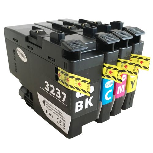 סט 4 ראשי דיו תואמים Brother LC3237 