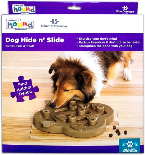 Dog Hide N' Slide משחק חשיבה לכלבים רמה 2