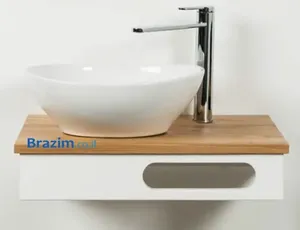 יחידת נטילת ידיים לשירותים עץ שילוב אפוקסי BR3168_3 60X35 