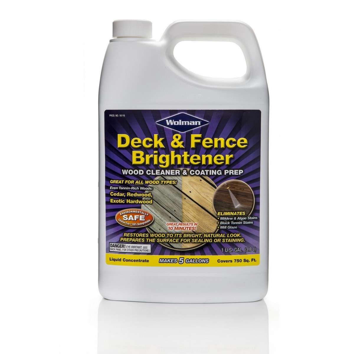 DECK & FENCE מבהיר ומנקה עץ דגם RO- 16116 Wolman
