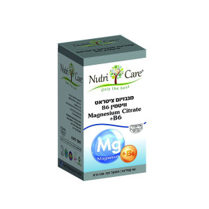 מגנזיום ציטראט+6B נוטרי קר 60 כמוסות NutriCare