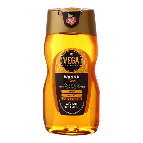 וגה סירופ אורז מלא בתוספת נקטר אגבה ומייפל VEGA