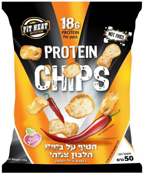 חטיף צ'יפס חלבון בטעם צ'ילי