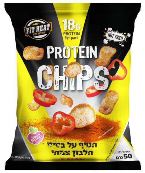 חטיף צ'יפס חלבון בטעם פפריקה