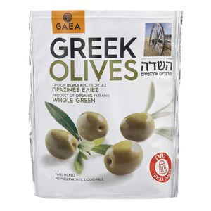 זיתים ירוקים אורגניים שלמים שקית השדה